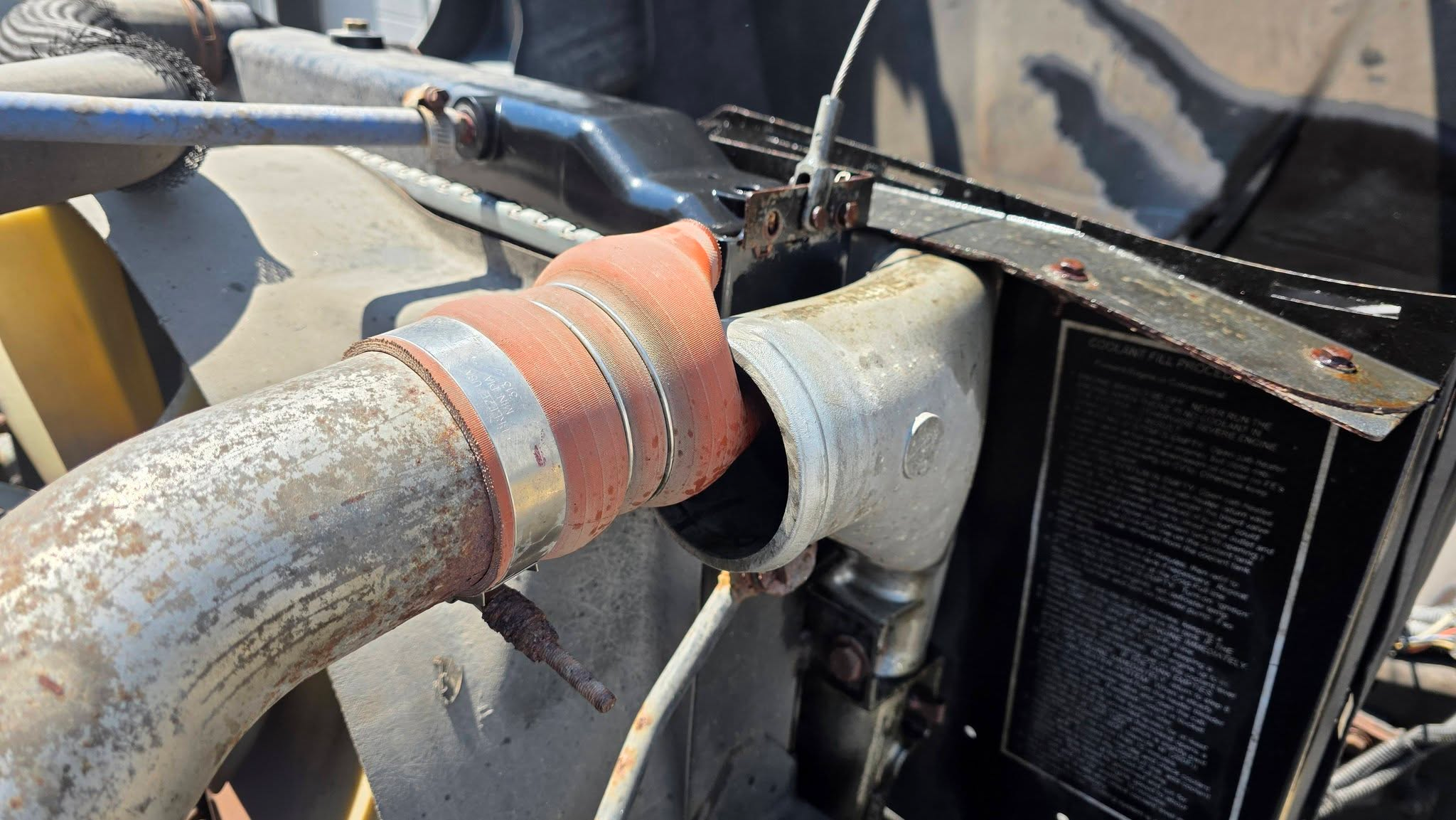 PAFF! La clampe du turbo qui lâche en pleine montée vers le Massachusetts